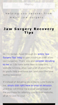 Mobile Screenshot of jawsurgerytips.com