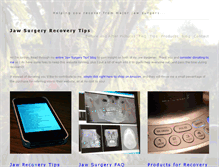 Tablet Screenshot of jawsurgerytips.com